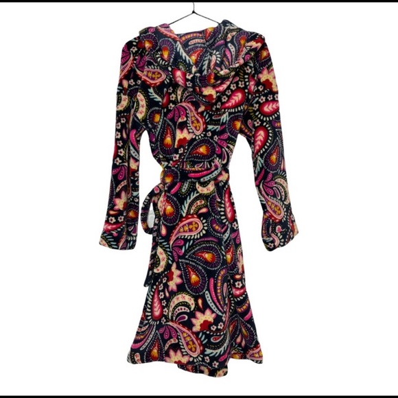 Vera Bradley Haymarket Plush Fleece Hooded Robe - Picture 1 of 8